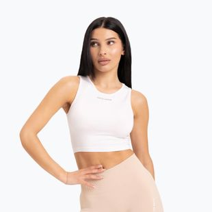 Women's workout top Gym Glamour Tied White 441