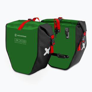 Extrawheel Biker 2 x 25 l green/black bike panniers