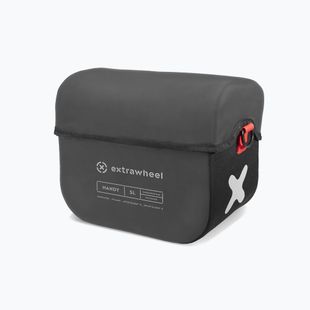 Extrawheel Handy 5L handlebar bike bag black/grey E0158