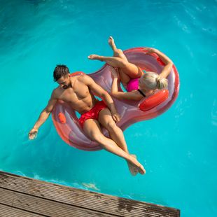 AQUASTIC two-person swimming wheel red ASR-175R