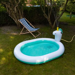 Children's swimming pool with fountain AQUASTIC white ASP-180U