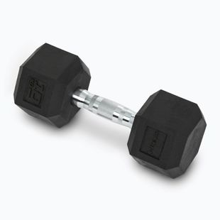 XTREXO Hex HXD100 rubberised dumbbell 10 kg
