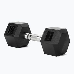 XTREXO Hex 12.5 kg rubberised dumbbell