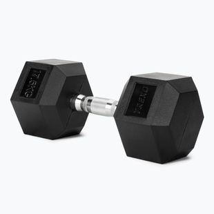 XTREXO Hex 17.5 kg rubberised dumbbell