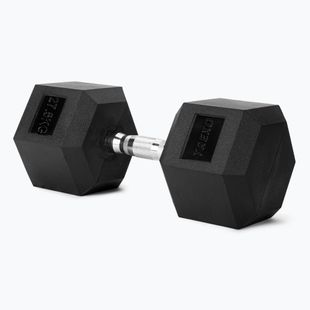 XTREXO Hex 27.5 kg rubberised dumbbell