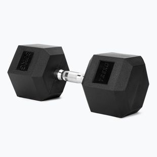 XTREXO Hex 30 kg rubberised dumbbell