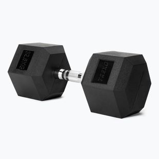 XTREXO Hex 32.5 kg rubberised dumbbell