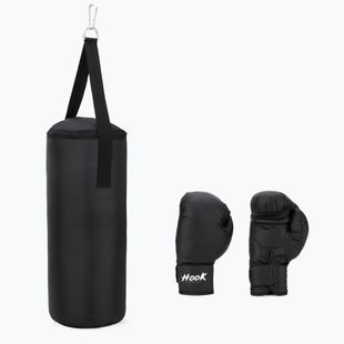 HOOK FIGHTING Children's First Training Boxing Set Black