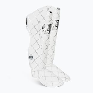 Top King Chain white/silver tibia and foot protectors