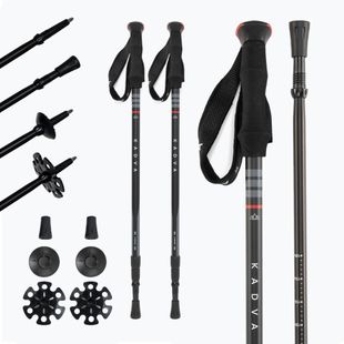 KADVA Sajama adjustable trekking poles red