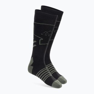 KADVA Skio ski socks black/green
