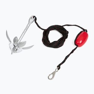 Anchor for jet ski, kayak/SUP AQUASTIC 1,5 kg 7,6 m silver