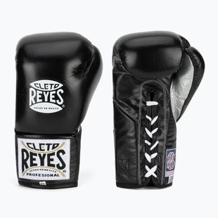 Boxing gloves Cleto Reyes Thumb in Cow Leather black/silver