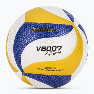 Volleyball OneTeam VB007 yellow/blue/white size 5