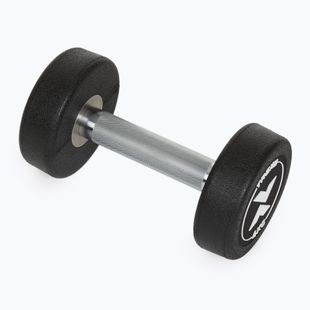 Rubber-coated cast iron dumbbell XTREXO Pro 4 kg black