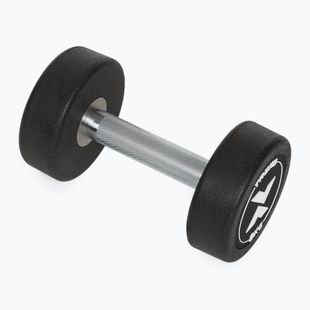 Rubber-coated cast iron dumbbell XTREXO Pro 8 kg black