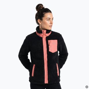 Women's fleece sweatshirt KADVA Rodvik WMNS Antracytowy/Szary/Różowy