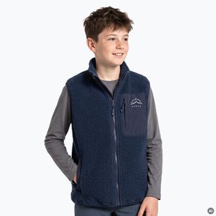 Children's sleeveless jacket KADVA RODVIK VEST navy blue