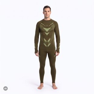 Men's thermal underwear set KADVA Alpinestep Thermo SH Light Plus Set Green