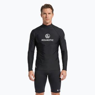 Aquastic RIMOS LS UV 50+ UPF Black Swimming Longsleeve