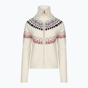 Women's sweater Woolcano SWT1092 Kremowy/Granatowy