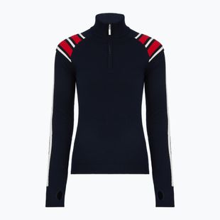 Women's sweater Woolcano SWT1094 Czarny/Kremowy/ Czerwony