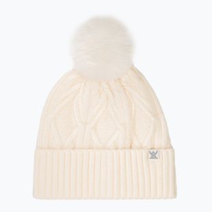 Women's cap Woolcano HAT1100 Kremowy
