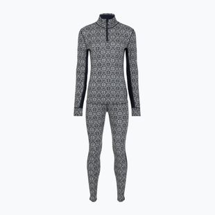 Women's thermal underwear set Woolcano SET1121 Granatowy