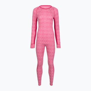 Women's thermal underwear set Woolcano SET1109 Pink