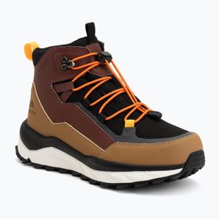 Children's snow boots KADVA RUBYE MID WP Brażowy/Czarny/Pomarańczowy