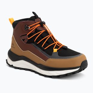 Men's snow boots KADVA RUBYE MID WP Brażowy/Czarny/Pomarańczowy