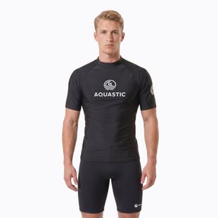 Men's T-shirt AQUASTIC Rimos UV 50+ UPF black