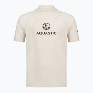 Men's T-shirt AQUASTIC Rimos UV 50+ UPF beige