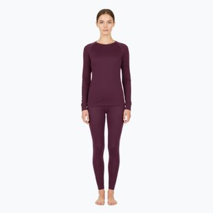 Women's thermal underwear set WOOLCANO Merino SET0543 purple
