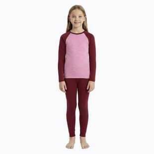 Children's thermal underwear set WOOLCANO Merino SET0982 purple