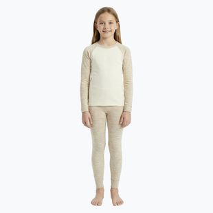 Children's thermal underwear set WOOLCANO Merino SET0982 beige