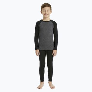 Children's thermal underwear set WOOLCANO Merino SET0982 grey
