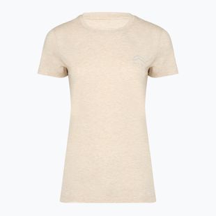 Women's trekking T-shirt KADVA Merivra merino beige