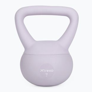 Soft kettlebell XTREXO 4 kg purple