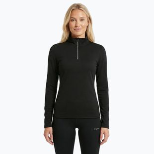 Women's thermal sweatshirt WOOLCANO Merino TOP0545 black