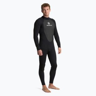 Men's surfing wetsuit AQUASTIC neoprene 4/3 mm WAVEY black