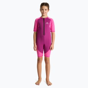 Children's surfing wetsuit AQUASTIC surfingowa neoprene 1.5 mm WAVEY pink