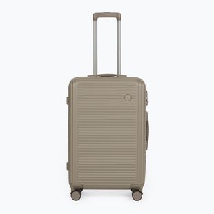 Medium travel suitcase KADVA Palero 64 l beige