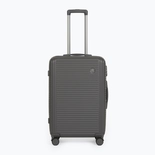 Medium travel suitcase KADVA Palero 64 l grey