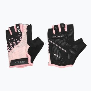 Women's cycling gloves ATTABO Vito WMNS gel shock proof pink/black