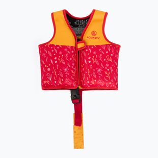AQUASTIC Junior children's buoyancy waistcoat pink/yellow