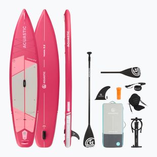 Inflatable board set SUP AQUASTIC Touring 11'6" pink