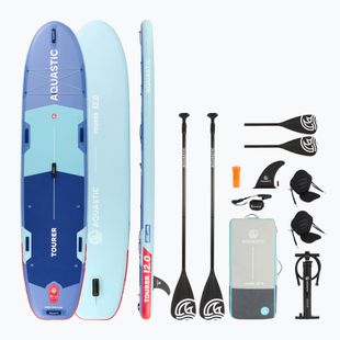 Inflatable board set SUP AQUASTIC Tourer 12'0" 2-os blue