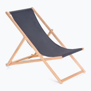 Garden lounger with adjustable backrest KADVA LSR01310 grey