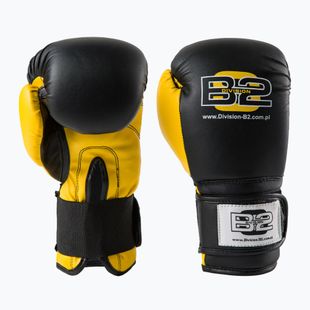 DIVISION B-2 boxing gloves black and yellow DIV-TG01